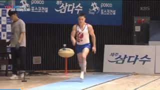 Nikita Nagornyy Никита Нагорный  Vault  Korea Cup 2019 [upl. by Ushijima]