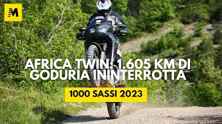 La Honda Africa Twin regina della 1000 Sassi 2023 1605 km di goduria in fuoristrada [upl. by Moreville370]