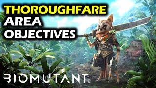 Thoroughfare Superb Loot  Area Objectives  Biomutant Collectibles Guide amp Walkthrough [upl. by Ahtnamys575]