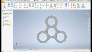 Autodesk Inventor 2025 Tutorial 3  Fidget Spinner Part 1 [upl. by Ardied196]