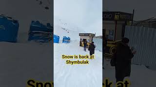 Shymbulak ski resort is full with snow again [upl. by Keppel369]