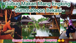 Gubug Mang Engking Summarecon Bekasi  Sensasi Makan Pinggir Empang summareconbekasi mangengking [upl. by Assirehs105]