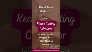 Presenting Our Recipe Costing Calculator [upl. by Dougall]