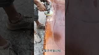 家具修复，红木大板修复，美容，实木修复Furniture restoration mahogany board restoration beauty solid wood restoration [upl. by Iila]