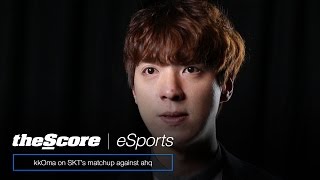 kkOma on SK Telecoms match against ahq EDward Gaming and his coaching style [upl. by Llerraj553]