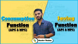 18 Consumption and Saving Function APC APS MPC MPS by Hardev Thakur [upl. by Akenet231]