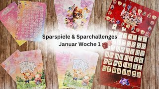 Sparspiele amp Sparchallenges Januar Woche 1 🥰  Umschlagmethode [upl. by Adiaz676]