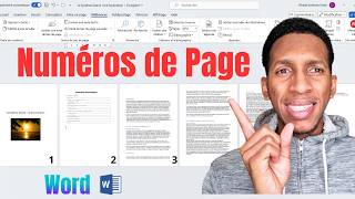 Comment mettre les numéros de pages sur Word  Numérotation de pages Word [upl. by Papageno]