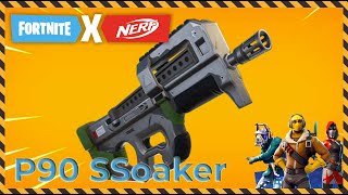 Nerf Fortnite P90 Super soaker Compact SMG pistolet à eau [upl. by Maury708]