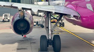 WizzAir Airbus A321Ceo taking off from Gdansk Poland [upl. by Sair]