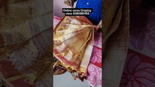 Saree prePleating and folding class ✅🥻trending saree tutorial viralvideo [upl. by Hnim220]