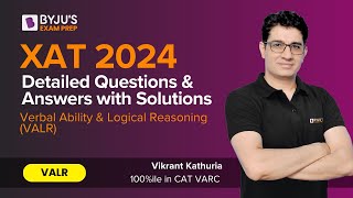 XAT 2024 Answer Key  XAT VALR  Detailed XAT 2024 Question Paper with Solution xat2024exam xat [upl. by Tiduj]