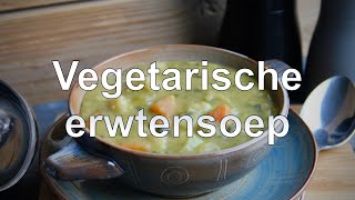 Vegetarische erwtensoep met geroerbakte groenten recept [upl. by Auqeenwahs]