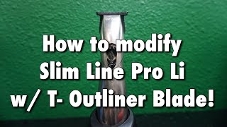 How to deep clean and modify Andis Slim line Pro Li  Tutorial HD [upl. by Delinda869]