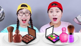 Chocolate Cosmetic Makeup Challenge DONA [upl. by Cutler]