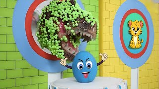 TRexs Dinosaur Rescue Mission  Colorful Balls Fun Games Aliens and More  YouTube Kids [upl. by Briana]