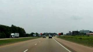 Little Rock to Memphis TN Interstate 40 Drivelapse [upl. by Eilsehc]