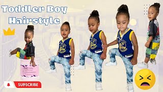 How to do the Cutest BabyToddler Man Bun 👦🏽 👦🏻👦🏾👦🏼👦🏿 Toddle Boy Hairstyle [upl. by Aderf]