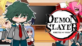 Mha react to demon slayer I might do a part 2 [upl. by Theressa416]