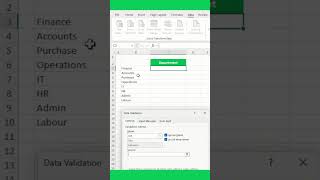 Excel Mastery How to Create drop down list in excel excel exceltech excelmacros shorts [upl. by Alleusnoc]