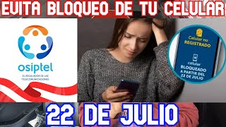 ¡Evita que te bloquen tu celular Cómo regristarlo en la lista blanca de OSIPTEL Tutorial fácil [upl. by Ruenhs]