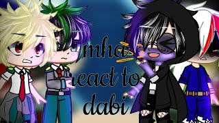 •mha react to dabi•part 1ft  todoroki familyspoilers🖤💜💙 [upl. by Asehr]