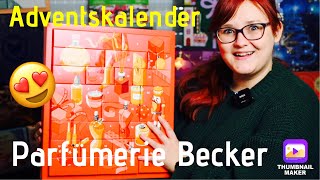 ADVENTSKALENDER UNBOXING  Parfümerie Becker Adventskalender 2024  MEGA durchdachter Kalender [upl. by Nodnorb825]