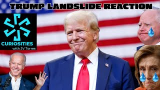 TRUMP LANDSLIDE VICTORY AND THE OVERREACTIONS election2024 election donaldtrump america usa [upl. by Thetisa]