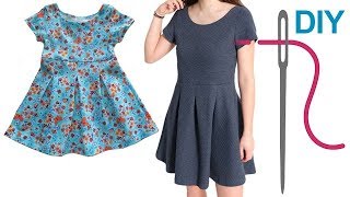 Kleid nähen für Anfänger – DIY „Pia“ für Kinder und Erwachsene [upl. by Whitelaw280]