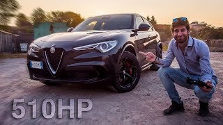 SUV DA 510 CAVALLI 😱  ALFA ROMEO STELVIO QUADRIFOGLIO  PROVA IN PISTA by NASKA [upl. by Risley]