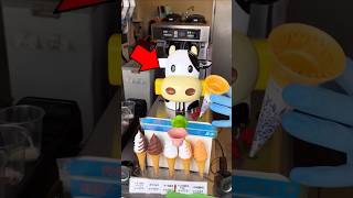 This Cow Machine Serves Ice Cream In Japan [upl. by Huff775]