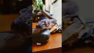 Why does this snake follow a human around the house [upl. by Ellennahc]