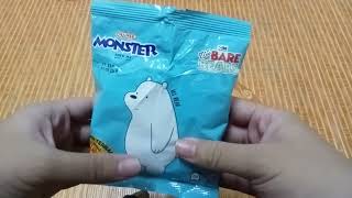 ASMR mamee monster we bare bears edisi terhad perisa rendang  Malaysia [upl. by Nawak]