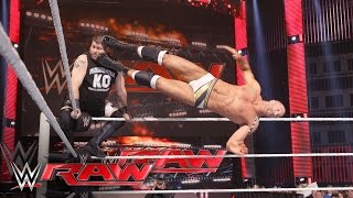 Cesaro vs Kevin Owens  No 1 Contenders Match Raw May 2 2016 [upl. by Adall476]