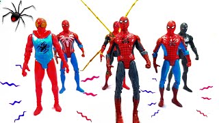 Unboxing Marvels Set Team SpiderMan Miles MoralesIron SpiderSpider Hoodie JacketAction Figure [upl. by Yenot738]