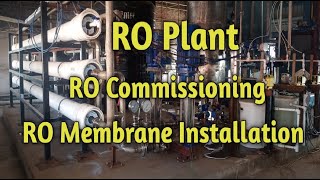 RO Membrane installation RO commissioning RO Plant [upl. by Panta]