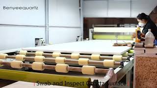 Quartz Slab and Countertops Manufacturing Process  Benyeequartz [upl. by Oirelav203]