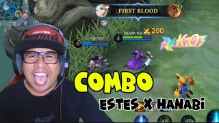 COMBO ESTES X HANABI GAMEPLAY  MOBILE LEGENDS GAMEPLAY INDONESIA [upl. by Suivatra356]