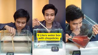 9 Liters water box with chopsticks [upl. by Aigneis473]