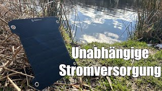 Solar Panel zum wandern und Car Camping  Sunnybag Leaf Pro Review [upl. by Marela]