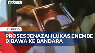 Begini Proses Pengiriman Jenazah Lukas Enembe dari Jakarta ke Bandara Sentani Papua [upl. by Inahet389]