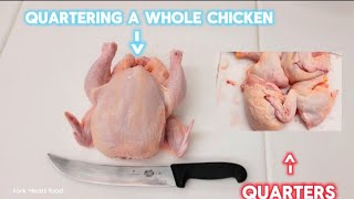 How to Quater A Chicken StepByStep [upl. by Adnek]