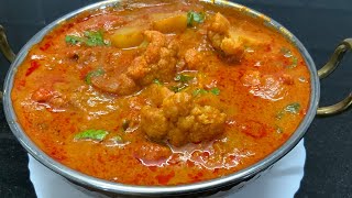 காலிபிளவர் உருளைகிழங்கு குழம்பு இப்படி செஞ்சு அசத்துங்க cauliflower potato gravyAloo Gobi gravy [upl. by Netta]