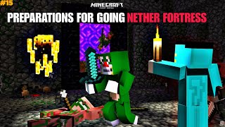 15  minecraft Oggy and jack doing preparations for going in nether fortress in mcpe [upl. by Kris]