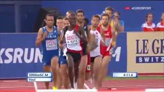 3000m Steeplechase Men Final  European Athletics Championships 2016 [upl. by Barcroft]