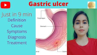 Gastric Ulcer in Hindicause symptoms diagnosis treatment complication Learn with Dr Shipra [upl. by Flan]