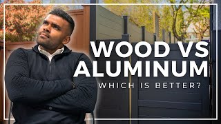 Wood fence vs aluminum fence [upl. by Assed]