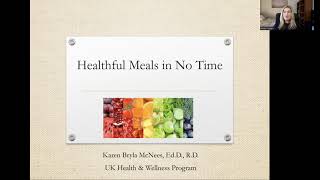 UK Working Parents Network  Healthful Meals in No Time [upl. by Woothen]