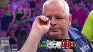 Thornton v Van Gerwen  2015 World Grand Prix Final Highlights [upl. by Jenda]