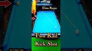 Billiards The Magician s two rail kick shot shorts pool billiards sports [upl. by Joellyn705]